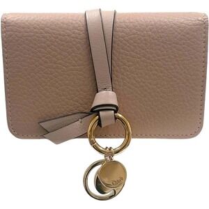 Chloe Alphabet Wallet Cement Pink